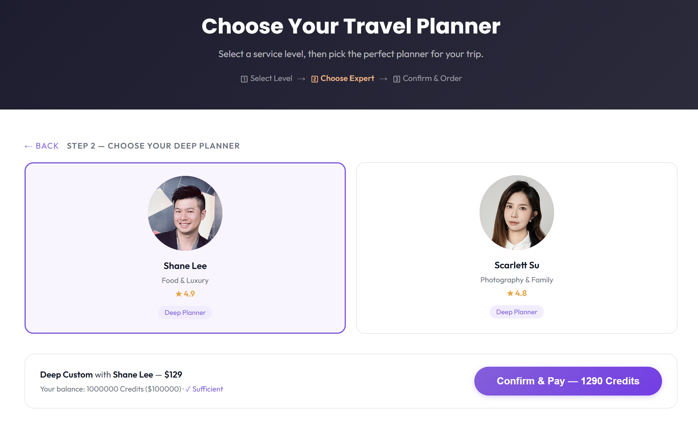 Choosing a human travel consultant