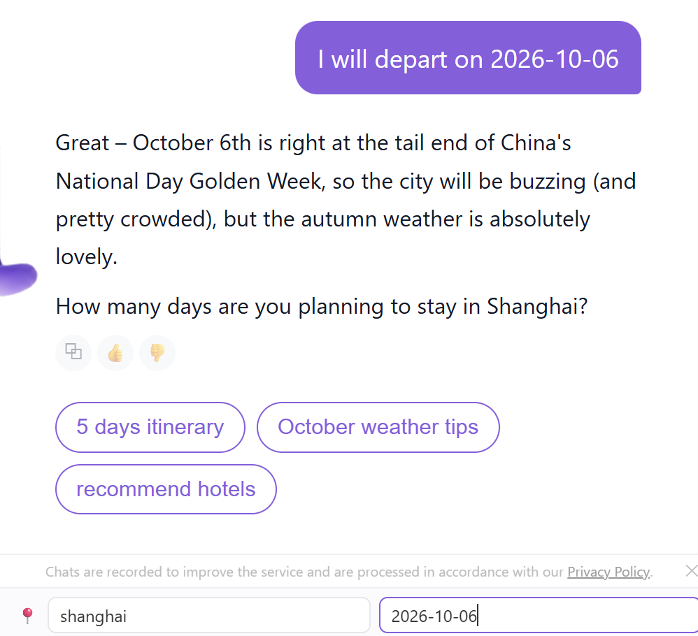 Setting the date